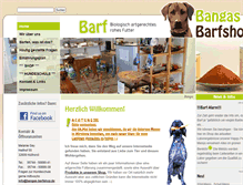 Tablet Screenshot of bangas-barfshop.de